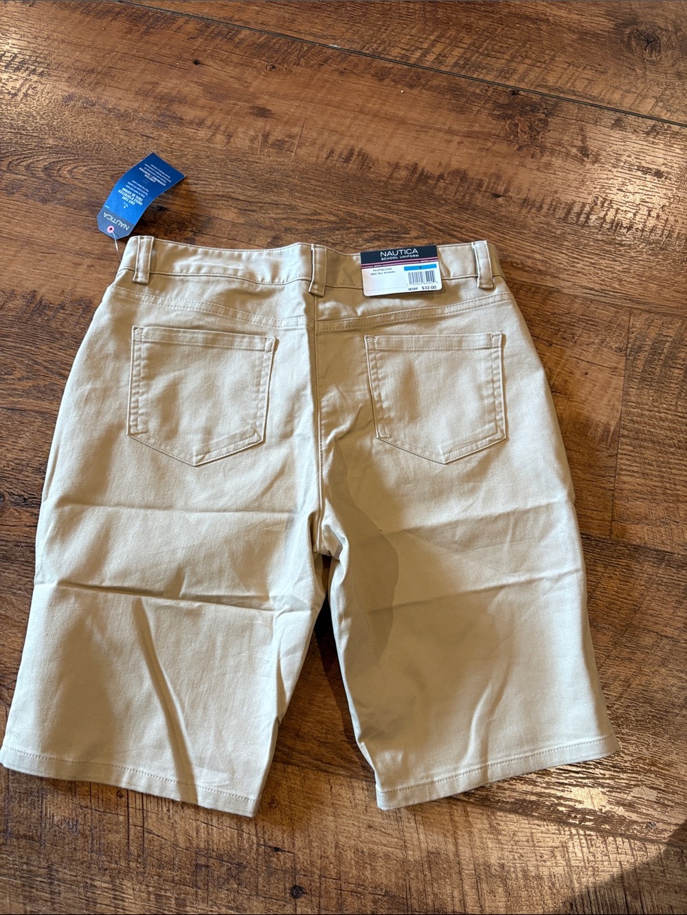 Nautica junior Girls Khaki Uniform Shorts size 9